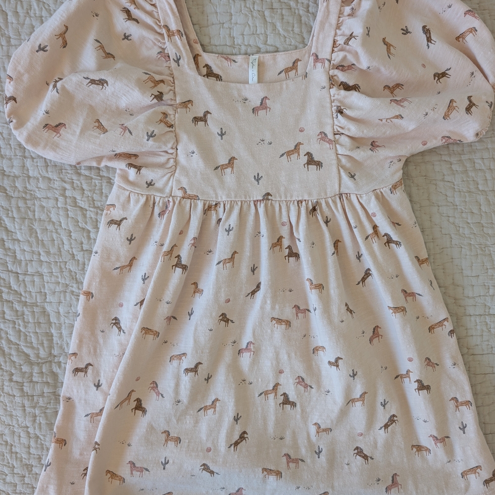 Rylee + Cru Pink Brea Horse Dress
